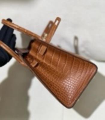 wholesale quality hermes birkin 20 matte alligator gold ghw